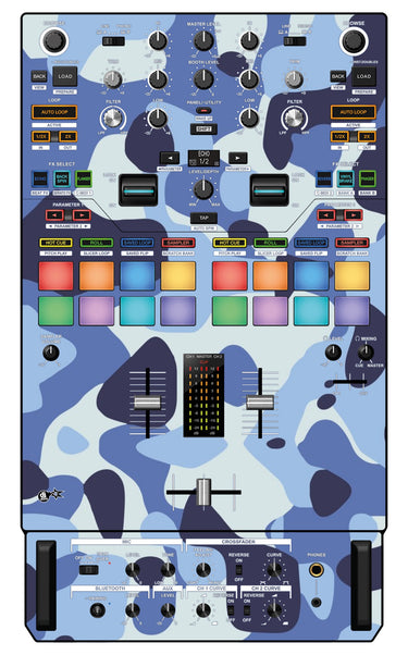 Pioneer DJ DJM S7 Skin Camo Navy